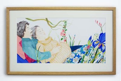 "Attendre l'enfant" - Illustration originale de Judith Gueyfier.