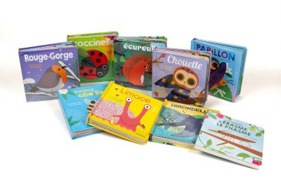 Livres de Olivia Cosneau à mettre dans le porte-albums en tissu