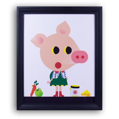 Illustration "Un des trois petits cochons ?" - p 9 de l'album "Cric-croc !"