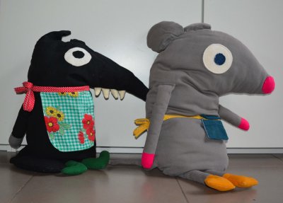 Doudous loup et souris