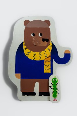 grands décors : l'ours et la chenille