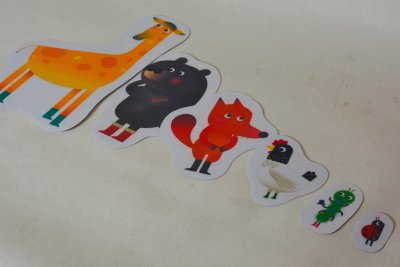 Jeu de classement par ordre décroissant des différents animaux