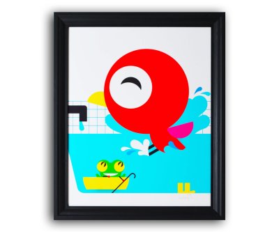 Illustration "Plouf !" - p11/12 de l'album "Splitch ! Splatch !"