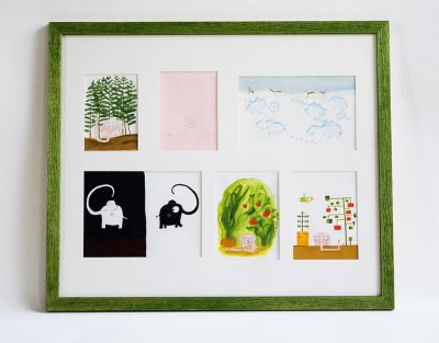 "En tout temps" - 7 illustrations originales de Benjamin Chaud provenant de différents albums, présentées ensemble sous une même thématique.