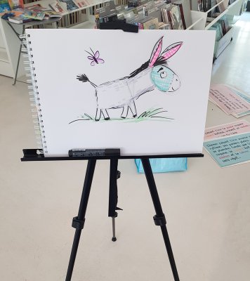 Le mod&egrave;le propos&eacute; par l'illustratrice.